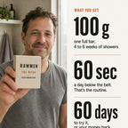 What you get: 100 g, 60 seconds, 60 days
